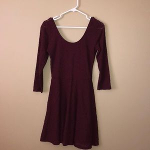 Abercrombie and Fitch maroon Lace dress